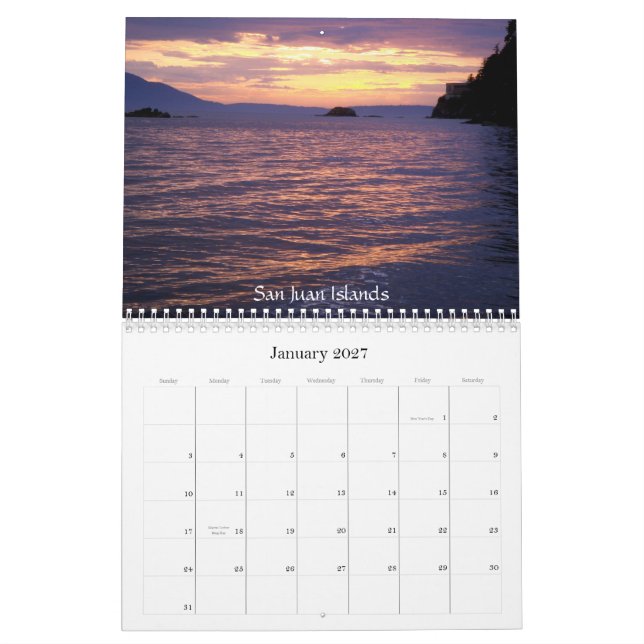 2009 Northwest Calendar (Jan 2027)