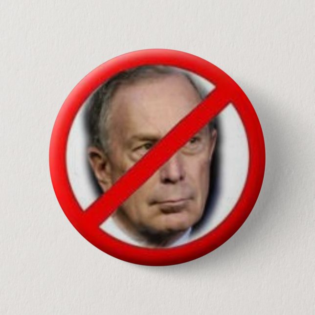 2009 NY Mayor Anti-Bloomberg Pin (Front)