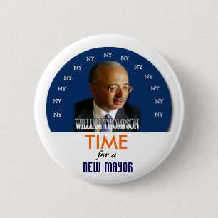2009 NY Mayor William Thompson pin