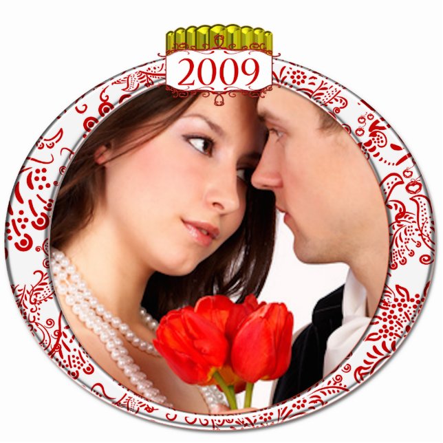2009 Photo Christmas Ornament (Front)