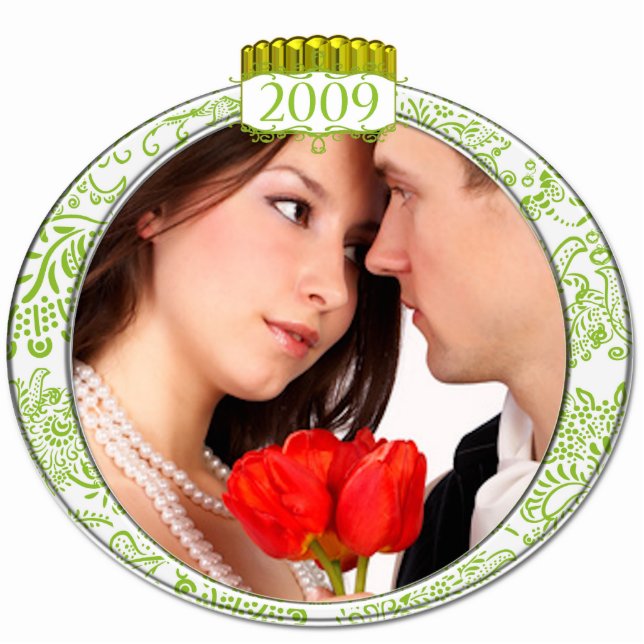 2009 Photo Christmas Ornament (Front)