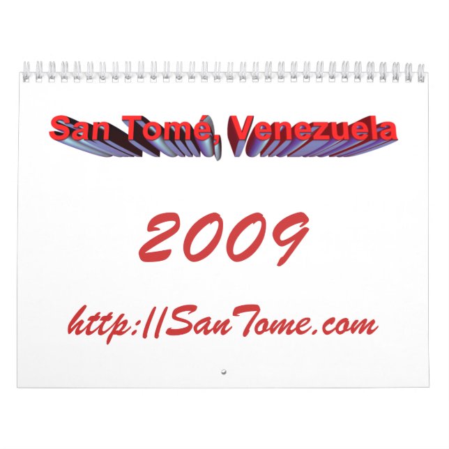 2009 San Tome' Calendar (Cover)
