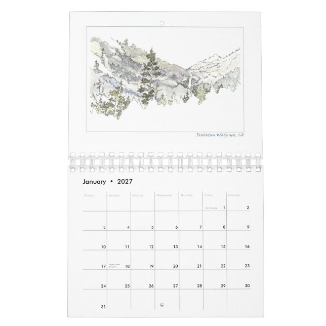 2009 Sketch Calendar (Jan 2027)