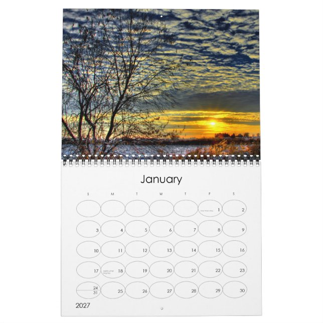 2009 sunset calendar (Jan 2027)