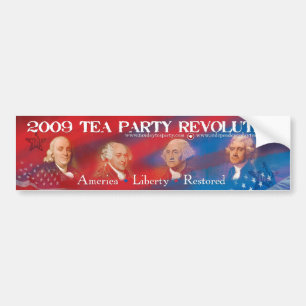 2009 Tea Party Revolution Bumper Sticker
