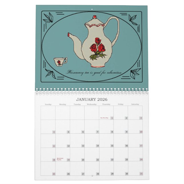 2009 Teapots - Customized Calendar (Jan 2026)