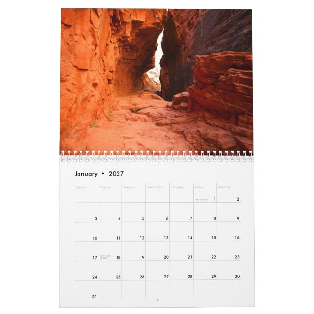 2009 zion national park calendar (Jan 2027)