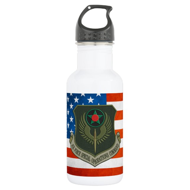 [200] AFSOC Patch [Subdued] Water Bottle (Front)