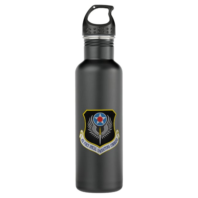 [200] AFSOC Patch Water Bottle (Front)