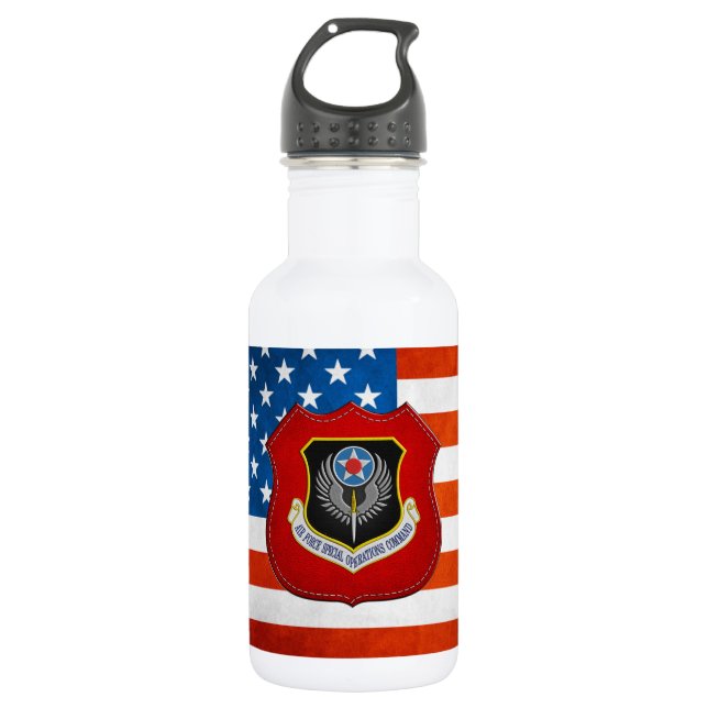 [200] AFSOC Patch Water Bottle (Front)