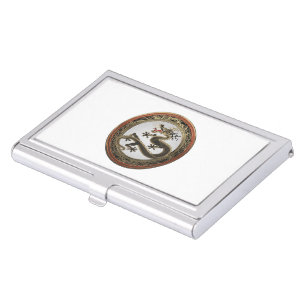 [200] Black and Gold Sacred Eastern Dragon Business Card Case