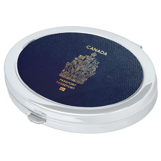 [200] Canadian Passport Cover Compact Mirror (Turned)