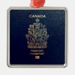 [200] Canadian Passport Cover Metal Ornament