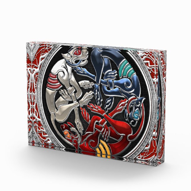 [200] Celtic Treasures - Three Dogs on Silver Award (Right)