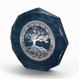 [200] Celtic Tree of Life [Silver] Acrylic Award