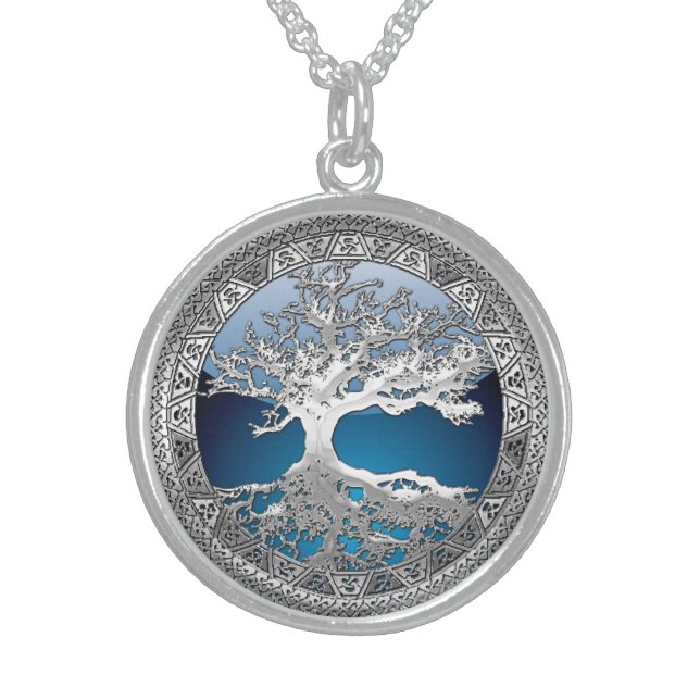 [200] Celtic Tree of Life [Silver] Sterling Silver Necklace (Front)