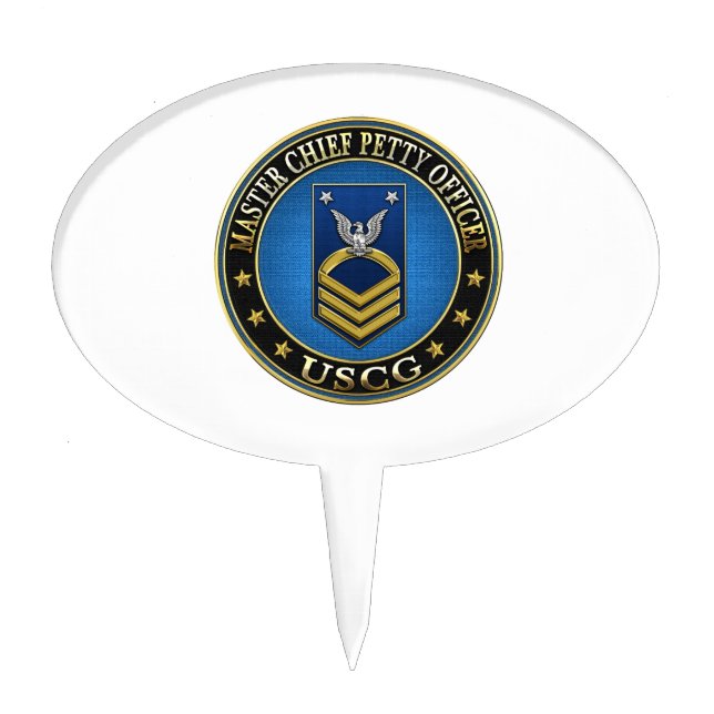 [200] CG: Master Chief Petty Officer (MCPO) Cake Topper (Front)
