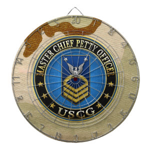 [200] CG: Master Chief Petty Officer (MCPO) Dartboard With Darts