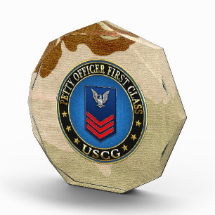 [200] CG: Petty Officer First Class (PO1) Acrylic Award