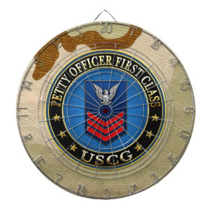 [200] CG: Petty Officer First Class (PO1) Dartboard With Darts