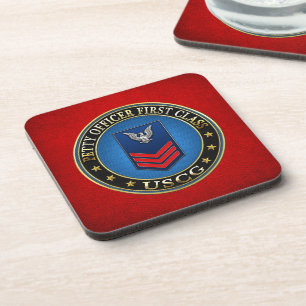 [200] CG: Petty Officer First Class (PO1) Drink Coaster