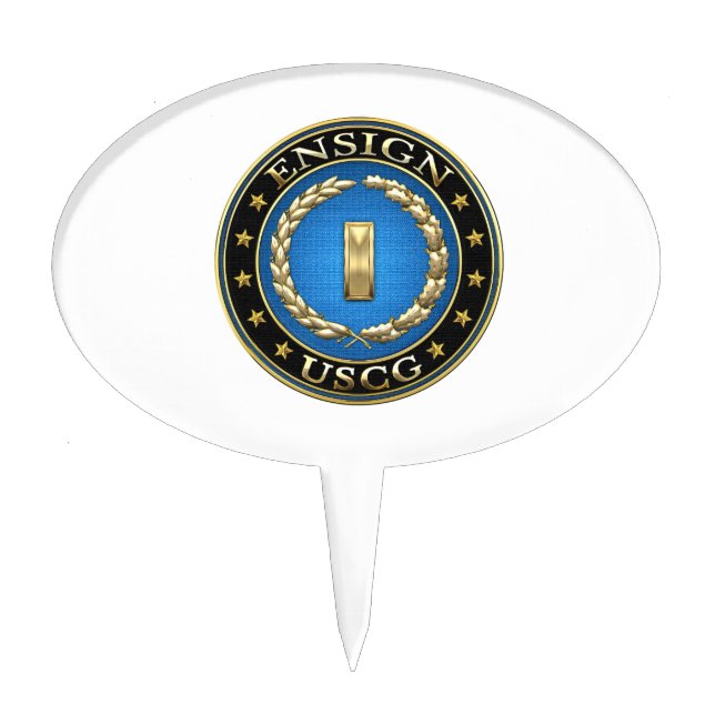 [200] Coast Guard: Ensign (ENS) Cake Topper (Front)