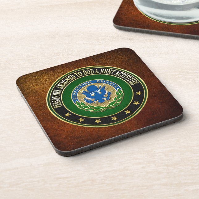 [200] DOD & Joint Activities DUI Special Edition Beverage Coaster (Left Side)