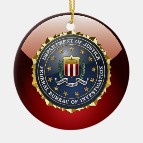 200 FBI Special Edition Ceramic Ornament