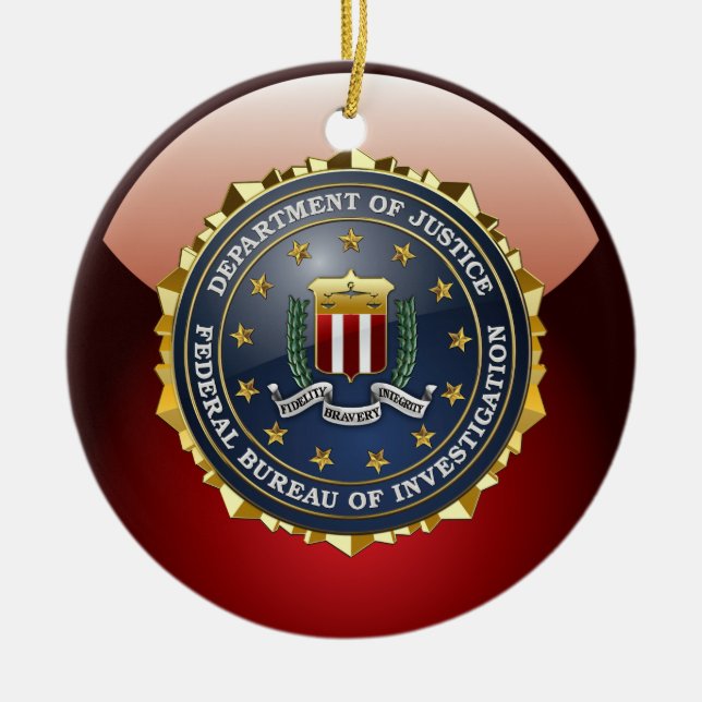 [200] FBI Special Edition Ceramic Ornament (Front)