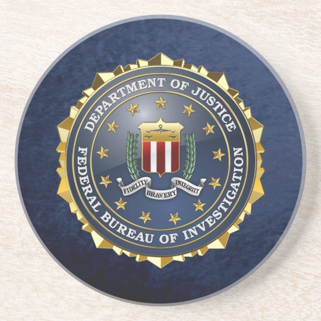 [200] FBI Special Edition Drink Coaster (Front)