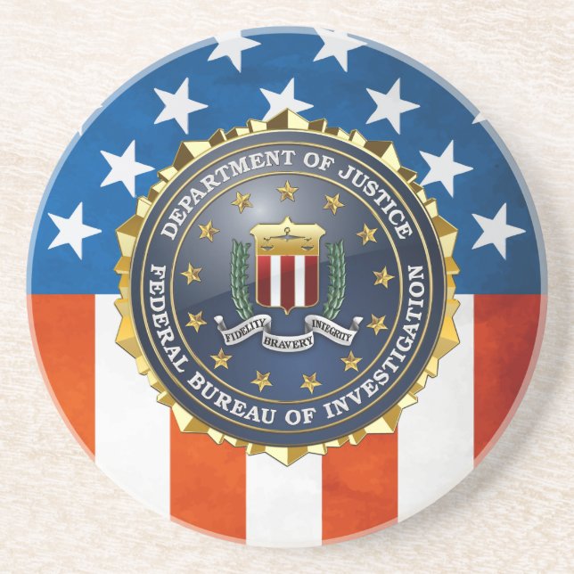 [200] FBI Special Edition Drink Coaster (Front)