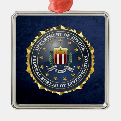 200 FBI Special Edition Metal Ornament