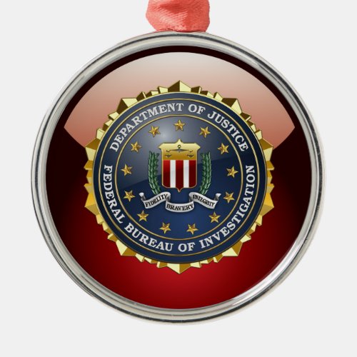 200 FBI Special Edition Metal Ornament