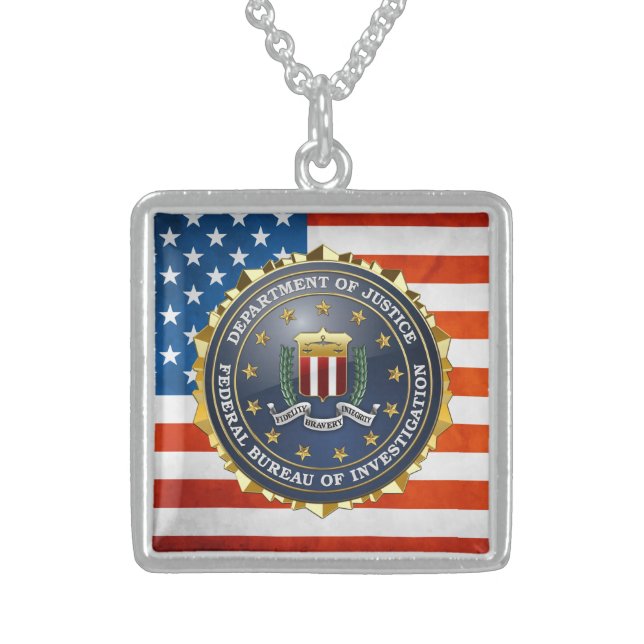 [200] FBI Special Edition Sterling Silver Necklace (Front)