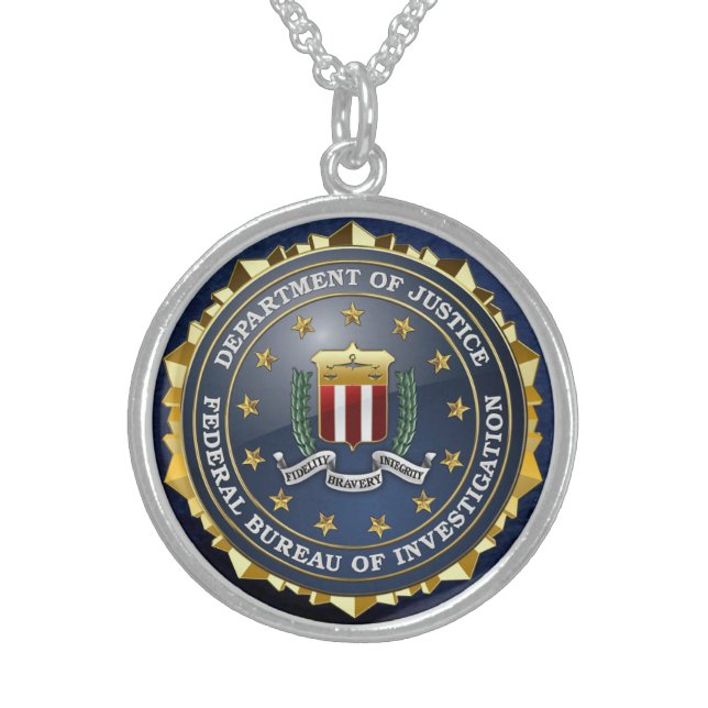 [200] FBI Special Edition Sterling Silver Necklace (Front)