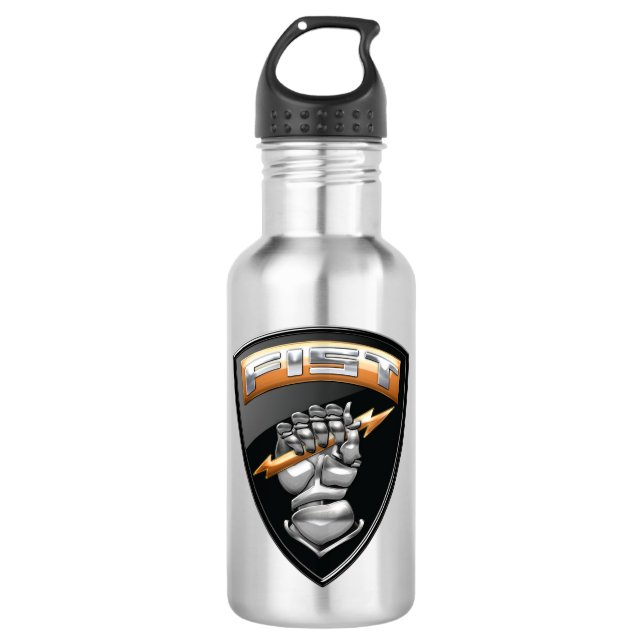 [200] Forward Observer (FIST) [Emblem] Stainless Steel Water Bottle (Front)