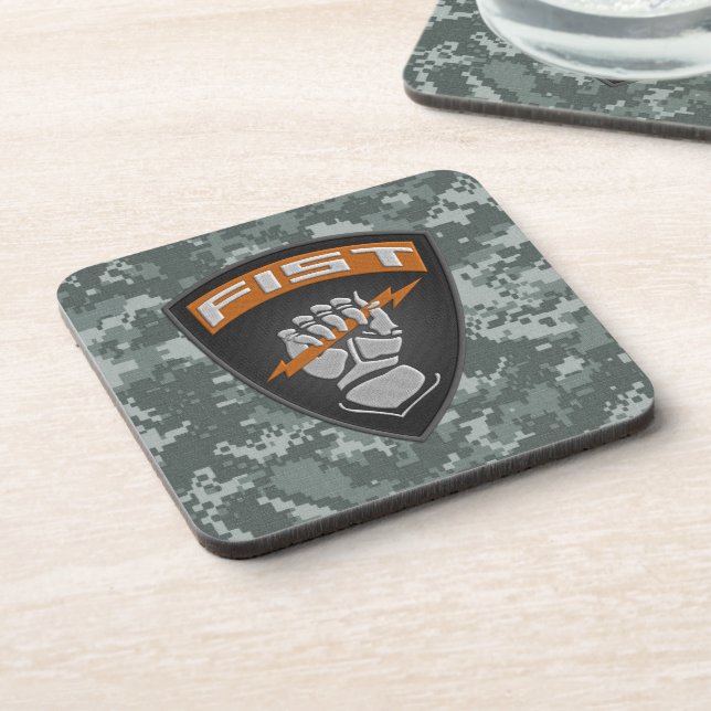 [200] Forward Observer (FIST) [Patch] Drink Coaster (Left Side)