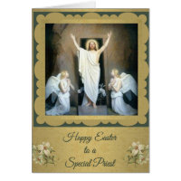 200 Happy Easter to a Catholic Priest Card
