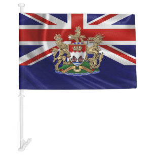 [200] Hong Kong - 1959-1997 Coat of Arms Car Flag