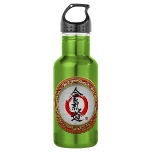 [200] Japanese calligraphy - Aikido Water Bottle