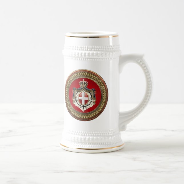 [200] Order of Malta - SMOM Coat of Arms Beer Stein (Right)