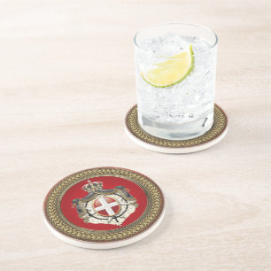 [200] Order of Malta - SMOM Coat of Arms Coaster