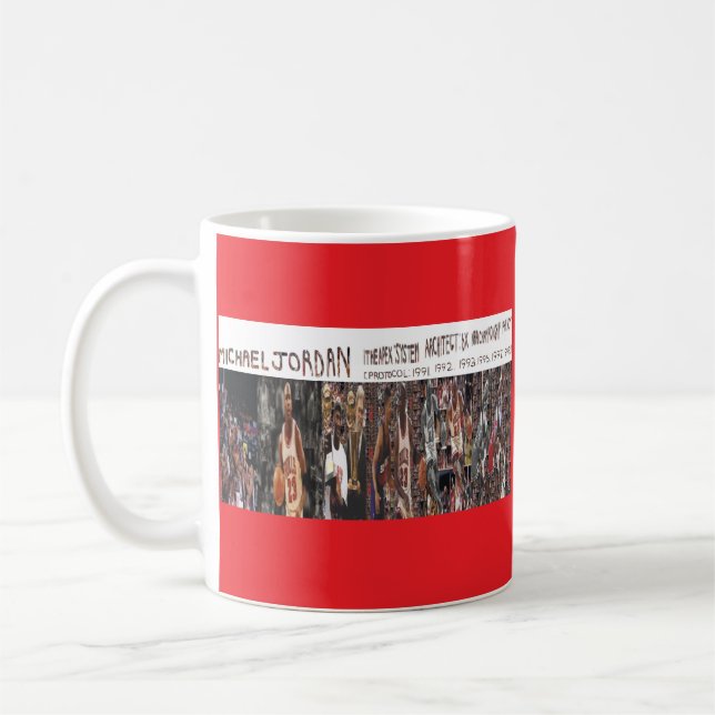 200 Portraits of Michael Jordan Coffee Mug (Left)