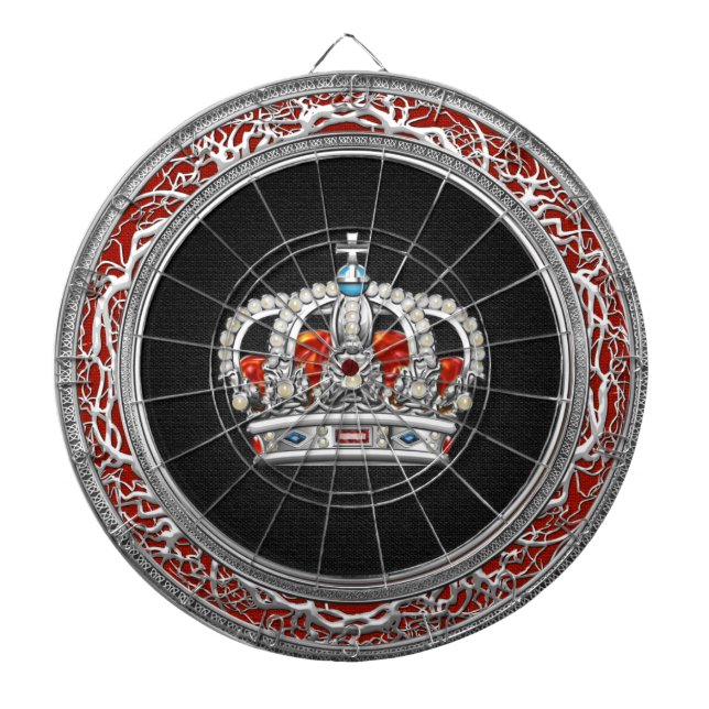 [200] Prince-Princess King-Queen Crown [Silver] Dartboard (Front)