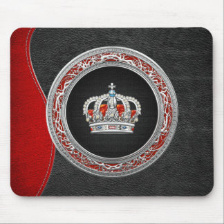 [200] Prince-Princess King-Queen Crown [Silver] Mouse Pad