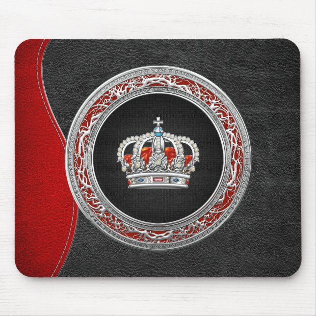 [200] Prince-Princess King-Queen Crown [Silver] Mouse Pad (Front)