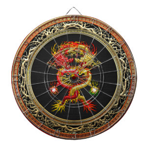 [200] Red and Yellow Dragons Dart Board