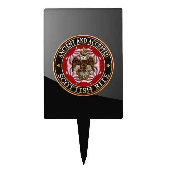 [200] Scottish Rite Double-headed Eagle Cake Topper (Front)