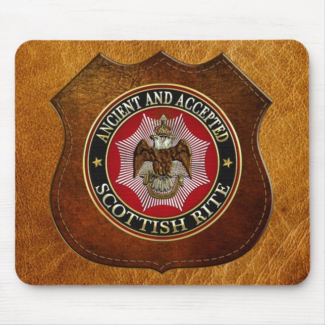 [200] Scottish Rite Double-headed Eagle Mouse Pad (Front)