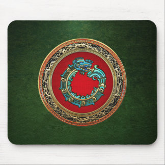 [200] Serpent God Quetzalcoatl [Jade] Mouse Pad